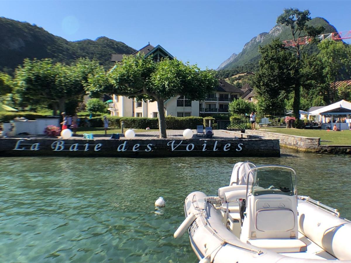 Studio Les Pieds Dans L'Eau Au Bord Du Lac D'Annecy Duingt Exteriör bild