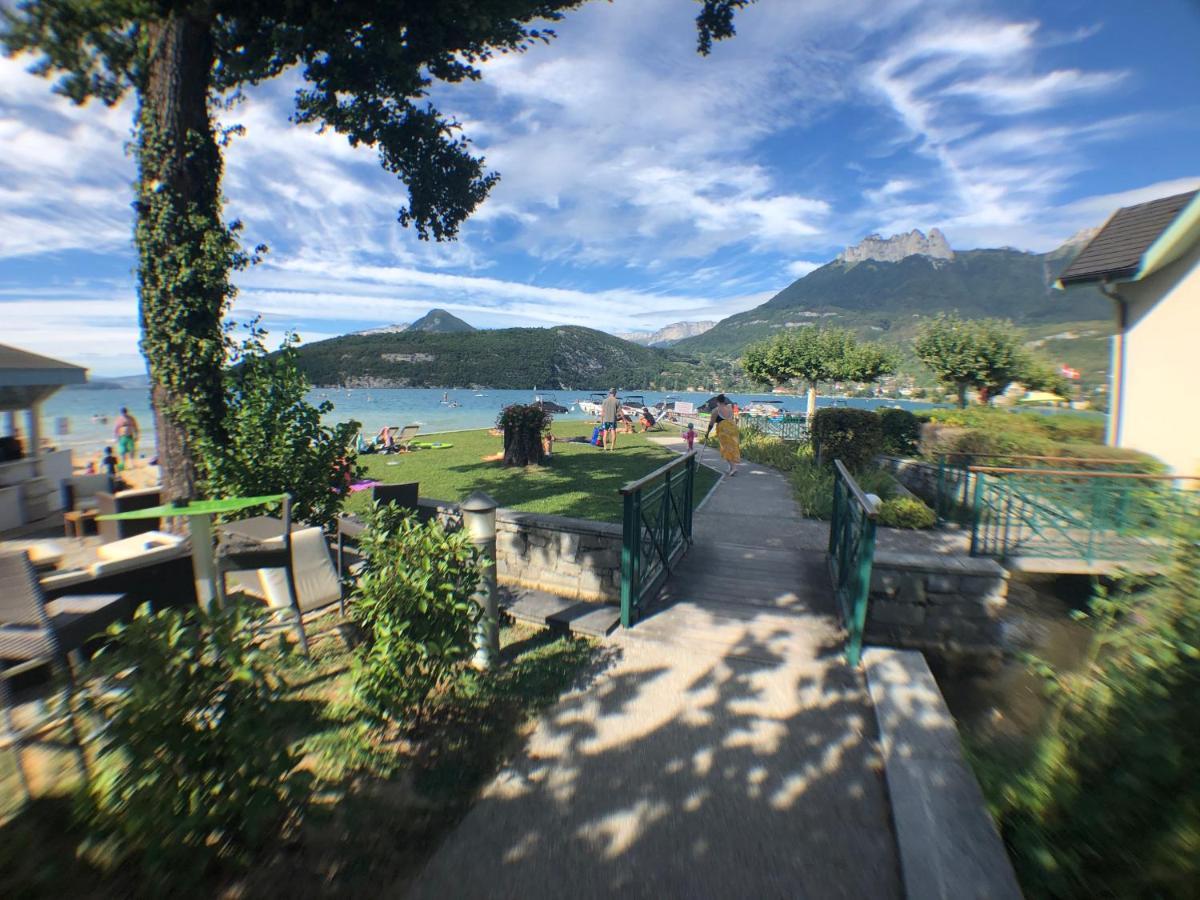 Studio Les Pieds Dans L'Eau Au Bord Du Lac D'Annecy Duingt Exteriör bild