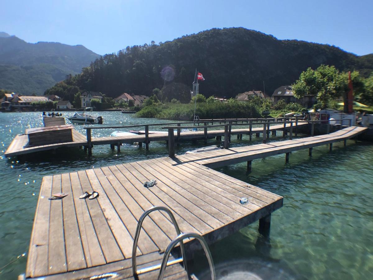 Studio Les Pieds Dans L'Eau Au Bord Du Lac D'Annecy Duingt Exteriör bild