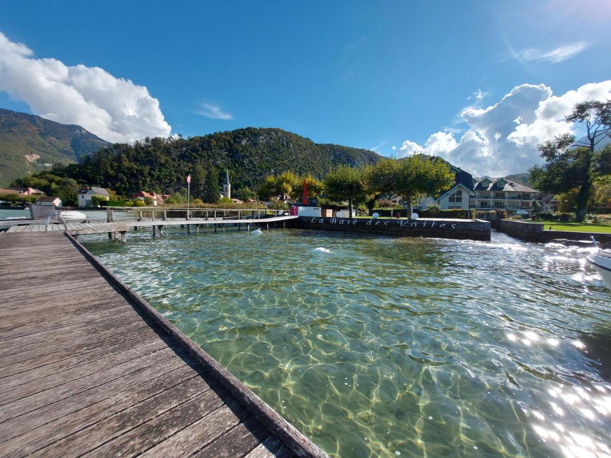 Studio Les Pieds Dans L'Eau Au Bord Du Lac D'Annecy Duingt Exteriör bild