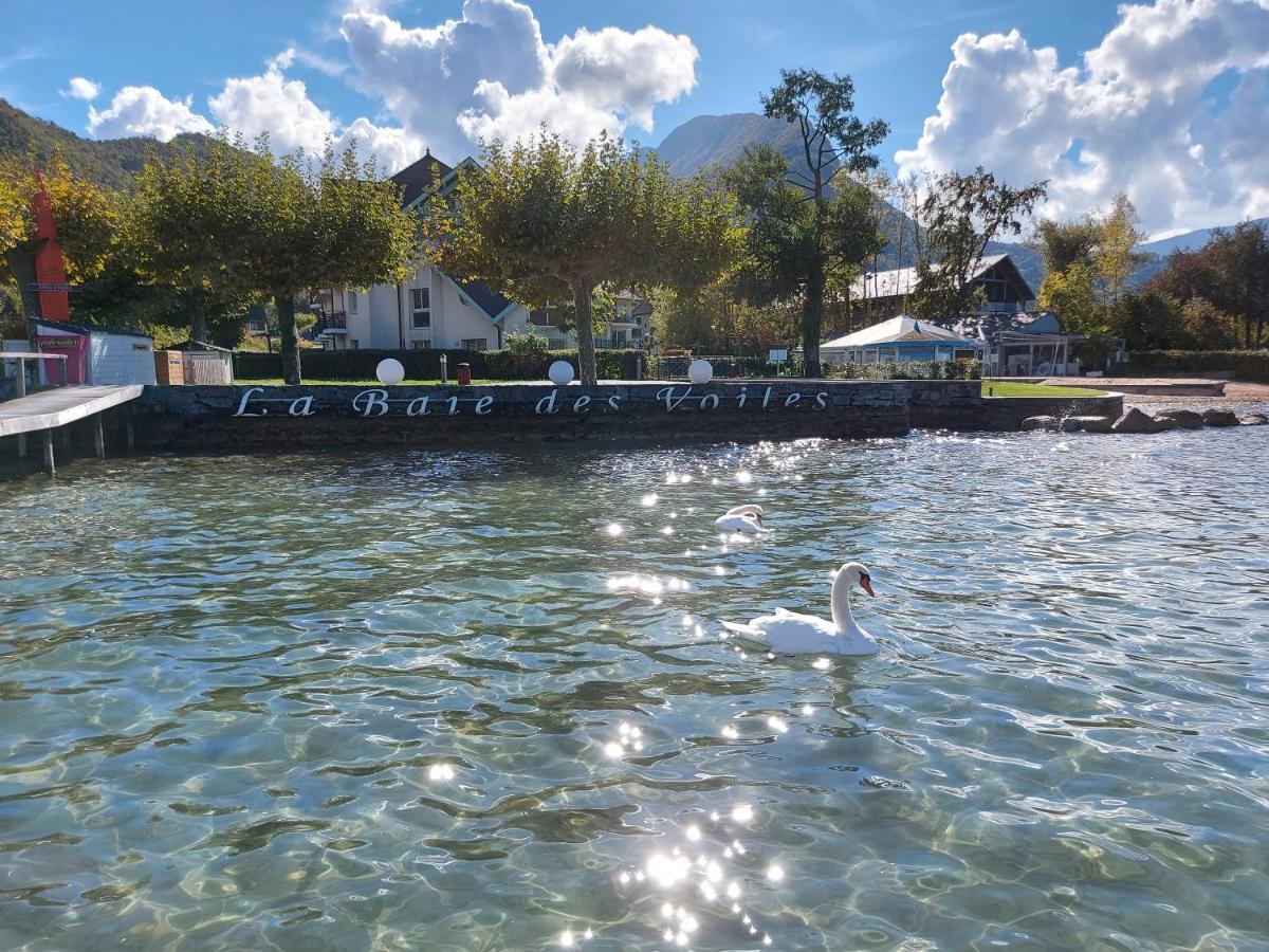 Studio Les Pieds Dans L'Eau Au Bord Du Lac D'Annecy Duingt Exteriör bild