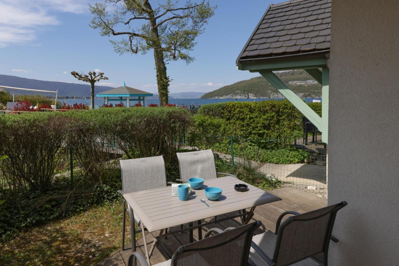Studio Les Pieds Dans L'Eau Au Bord Du Lac D'Annecy Duingt Exteriör bild