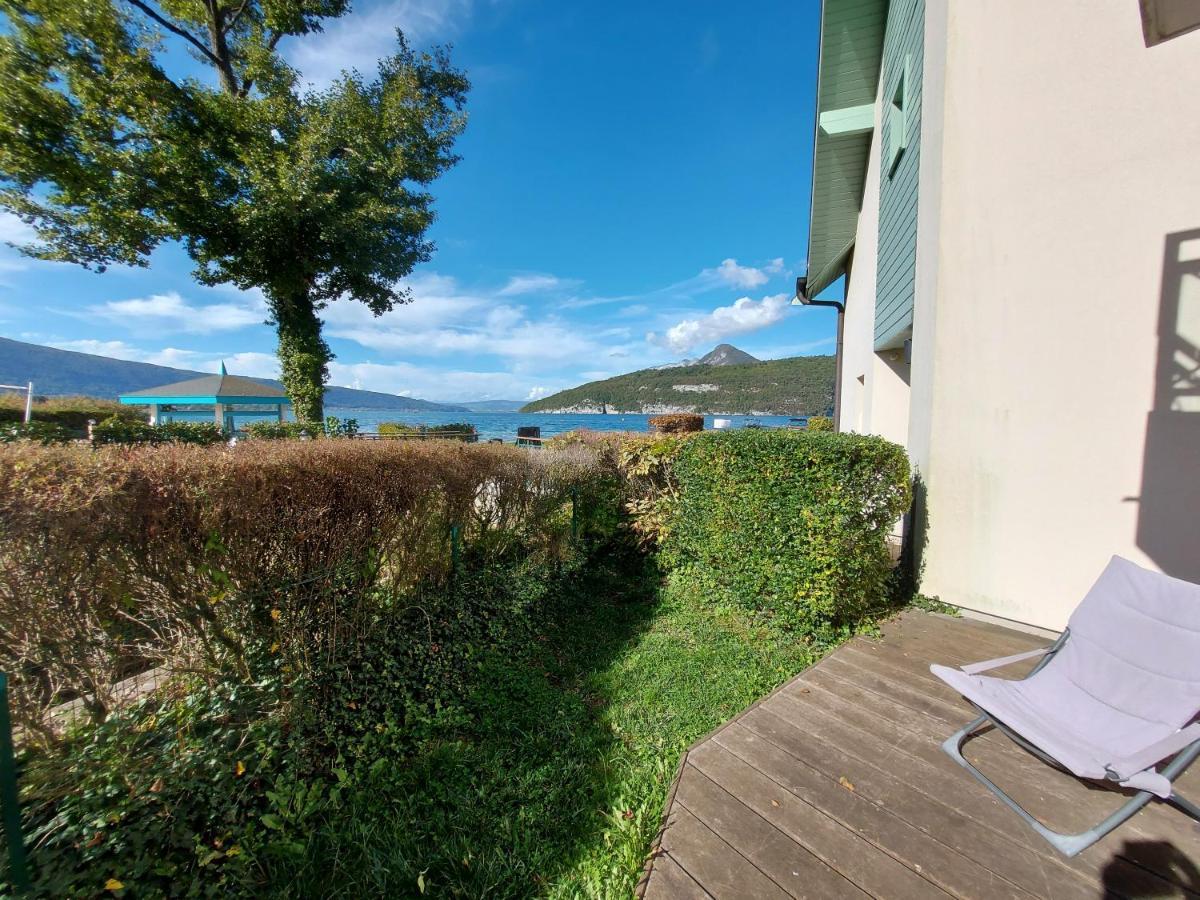 Studio Les Pieds Dans L'Eau Au Bord Du Lac D'Annecy Duingt Exteriör bild