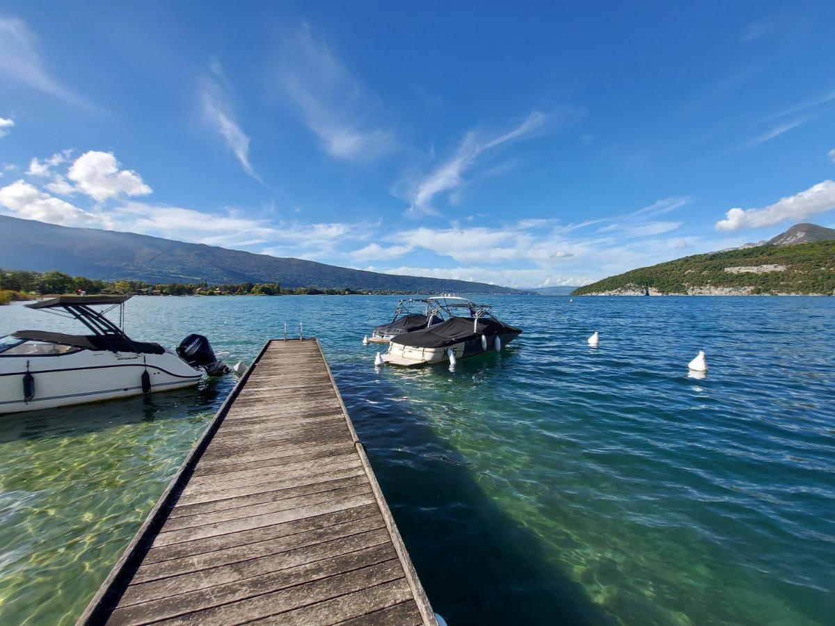 Studio Les Pieds Dans L'Eau Au Bord Du Lac D'Annecy Duingt Exteriör bild