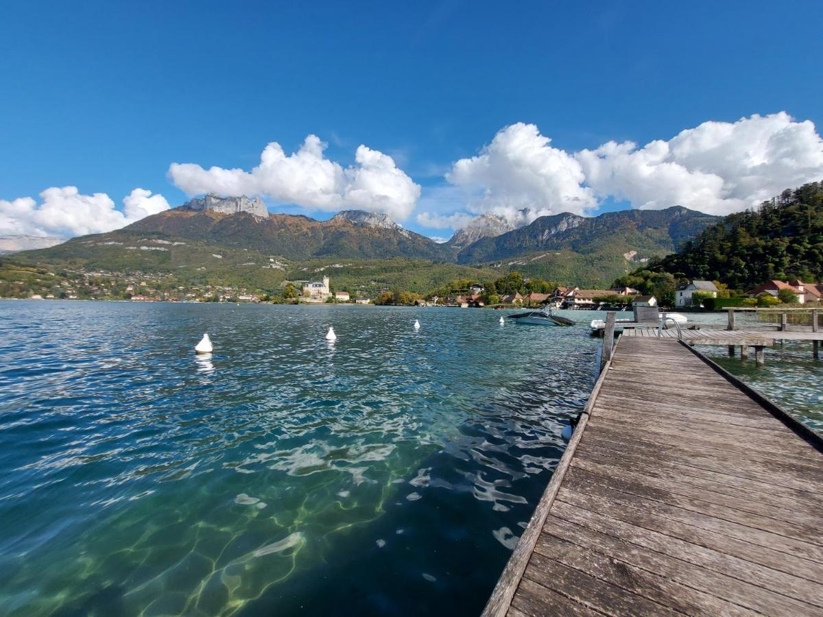 Studio Les Pieds Dans L'Eau Au Bord Du Lac D'Annecy Duingt Exteriör bild