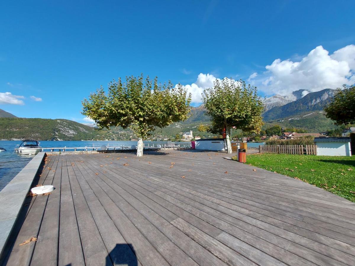 Studio Les Pieds Dans L'Eau Au Bord Du Lac D'Annecy Duingt Exteriör bild